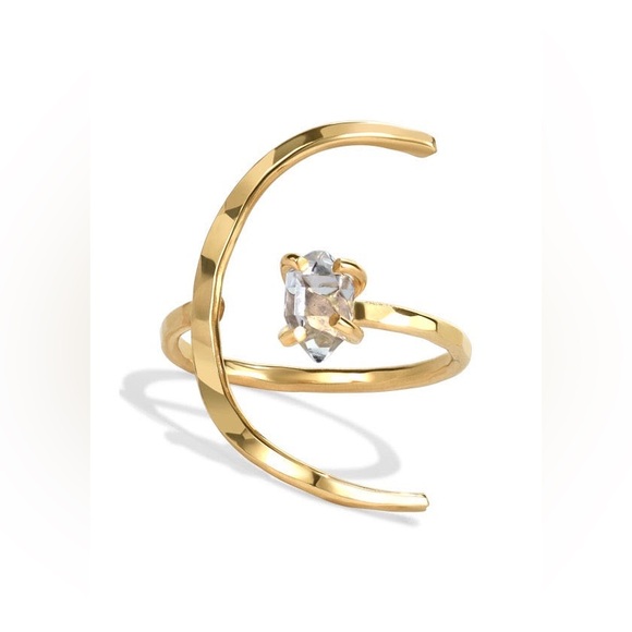 James Michelle Eclipse Diamond Ring, Gold, NEW, MSRP $68 - Picture 2 of 5